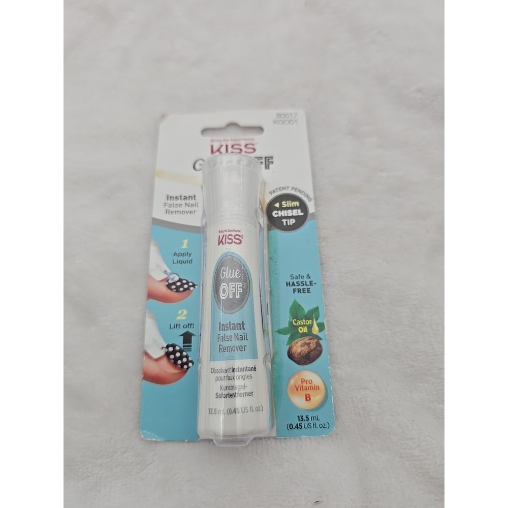 KISS GLUE OFF INSTANT FALSE NAIL REMOVER #KGO01 SLIM CHISEL TIP
